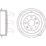 Apec Brake Drum Rear DRM9956