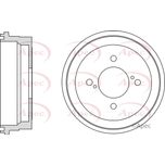 Apec Brake Drum Rear DRM9965