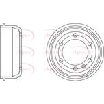 Apec Brake Drum Rear DRM9969
