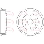 Apec Brake Drum Rear DRM9972