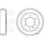 Apec Brake Drum Rear DRM9991
