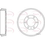Apec Brake Drum Rear DRM9992