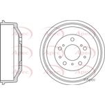 Apec Brake Drum Rear DRM9993