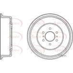 Apec Brake Drum Rear DRM9995