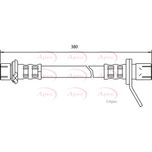 Apec Brake Hose Rear Left HOS3009