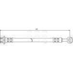 Apec Brake Hose Rear HOS3041