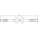 Apec Brake Hose Front HOS3050