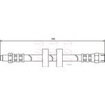 Apec Brake Hose HOS3051