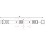 Apec Brake Hose Front HOS3074