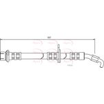 Apec Brake Hose Front Left HOS3075