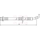 Apec Brake Hose Front Right HOS3076