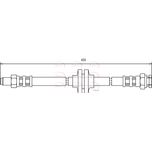 Apec Brake Hose Rear HOS3177