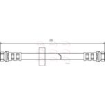 Apec Brake Hose Rear Inner HOS3334