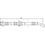 Apec Brake Hose Front Right HOS3348