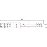 Apec Brake Hose Front HOS3356