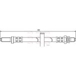 Apec Brake Hose Rear Right HOS3367