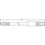 Apec Brake Hose Rear HOS3370