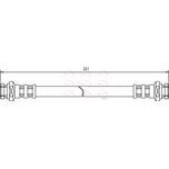 Apec Brake Hose Front Outer HOS3440