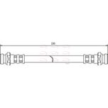 Apec Brake Hose Rear HOS3462