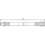 Apec Brake Hose Rear Outer HOS3486