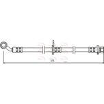 Apec Brake Hose Front Right HOS3504