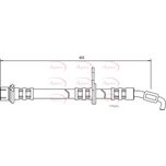 Apec Brake Hose Front Right HOS3531