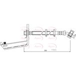 Apec Brake Hose Rear Left HOS3545