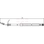 Apec Brake Hose Front Lower HOS3673