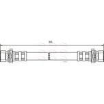 Apec Brake Hose Rear HOS3692