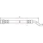 Apec Brake Hose Rear HOS3697