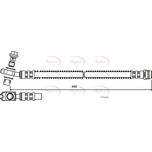 Apec Brake Hose Rear HOS3743