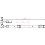 Apec Brake Hose Front HOS3749