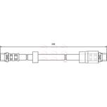 Apec Brake Hose Front HOS3752