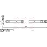 Apec Brake Hose Front HOS3757