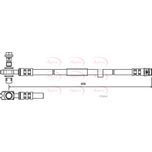 Apec Brake Hose Front HOS3762