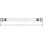 Apec Brake Hose Rear HOS3821