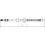 Apec Brake Hose Rear Left HOS3840
