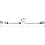 Apec Brake Hose Rear Left HOS3856