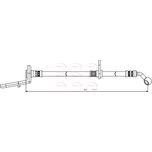 Apec Brake Hose Rear Right HOS3859