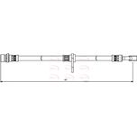 Apec Brake Hose Rear HOS3861
