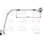 Apec Brake Hose Rear Outer, Left HOS3872