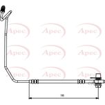 Apec Brake Hose Rear Outer, Right HOS3873