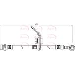 Apec Brake Hose Front Right HOS3980