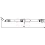 Apec Brake Hose Rear Left HOS3981