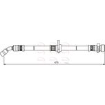 Apec Brake Hose Rear Right HOS3982