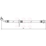 Apec Brake Hose Rear Left HOS3983