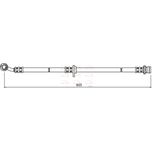 Apec Brake Hose Front Left HOS3999