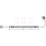 Apec Brake Hose Front Left HOS4019