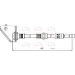 Apec Brake Hose Front Right HOS4022