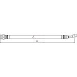Apec Brake Hose Rear Left HOS4023